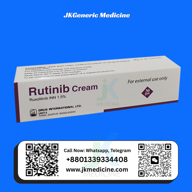 Rutinib Cream (Ruxolitinib 1.5%)